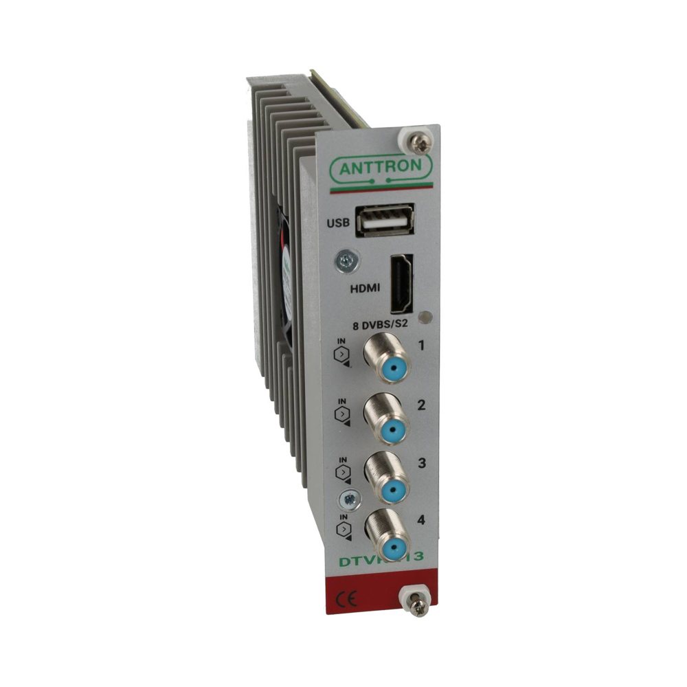 DTVRR13 — Uydu modülü · 4 giriş · 8 tuner · HDMI/USB